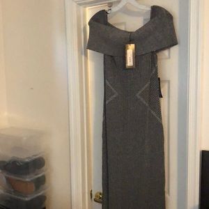 Dress - Silver and Black